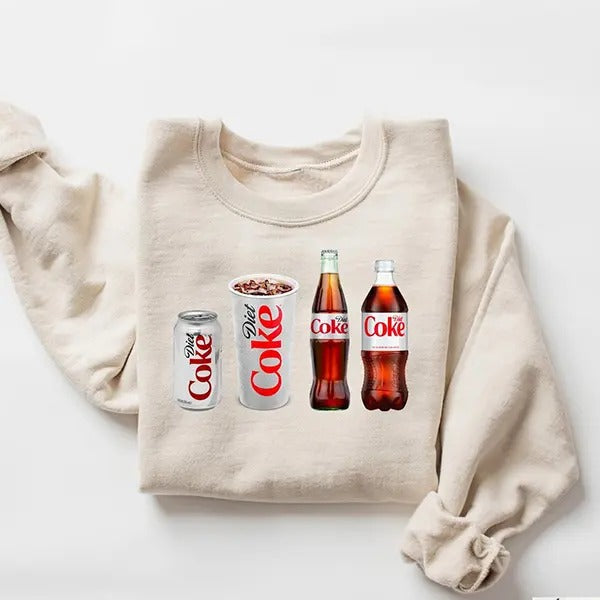 Diet Coke Sweatshirt, Diet Coke Lover Tshirt, Funny Soda Shirt, Coke Lover Sweater, Coke Lover Gift, Diet Coke Crewneck...