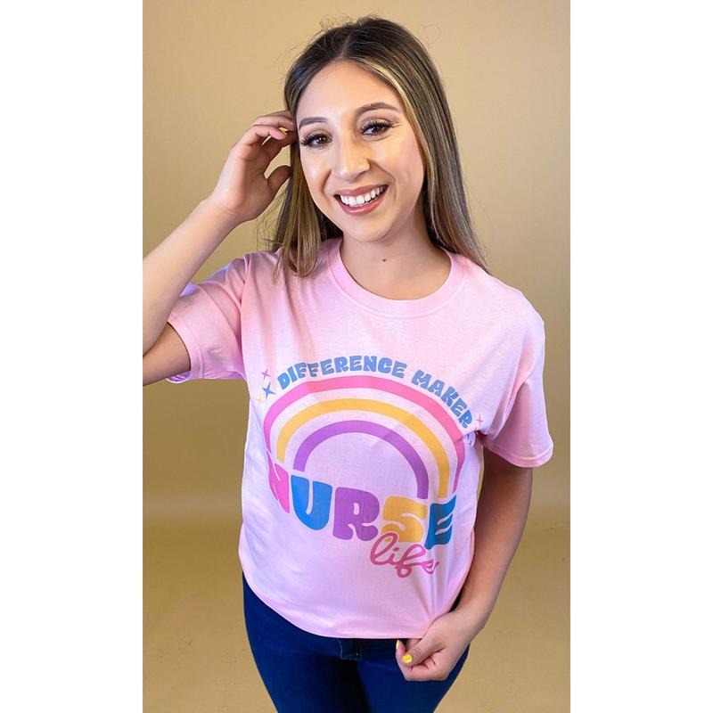 Difference Maker Nurse Life T-Shirt Hoodie, Sweatshirt | TeeBloomCo.com