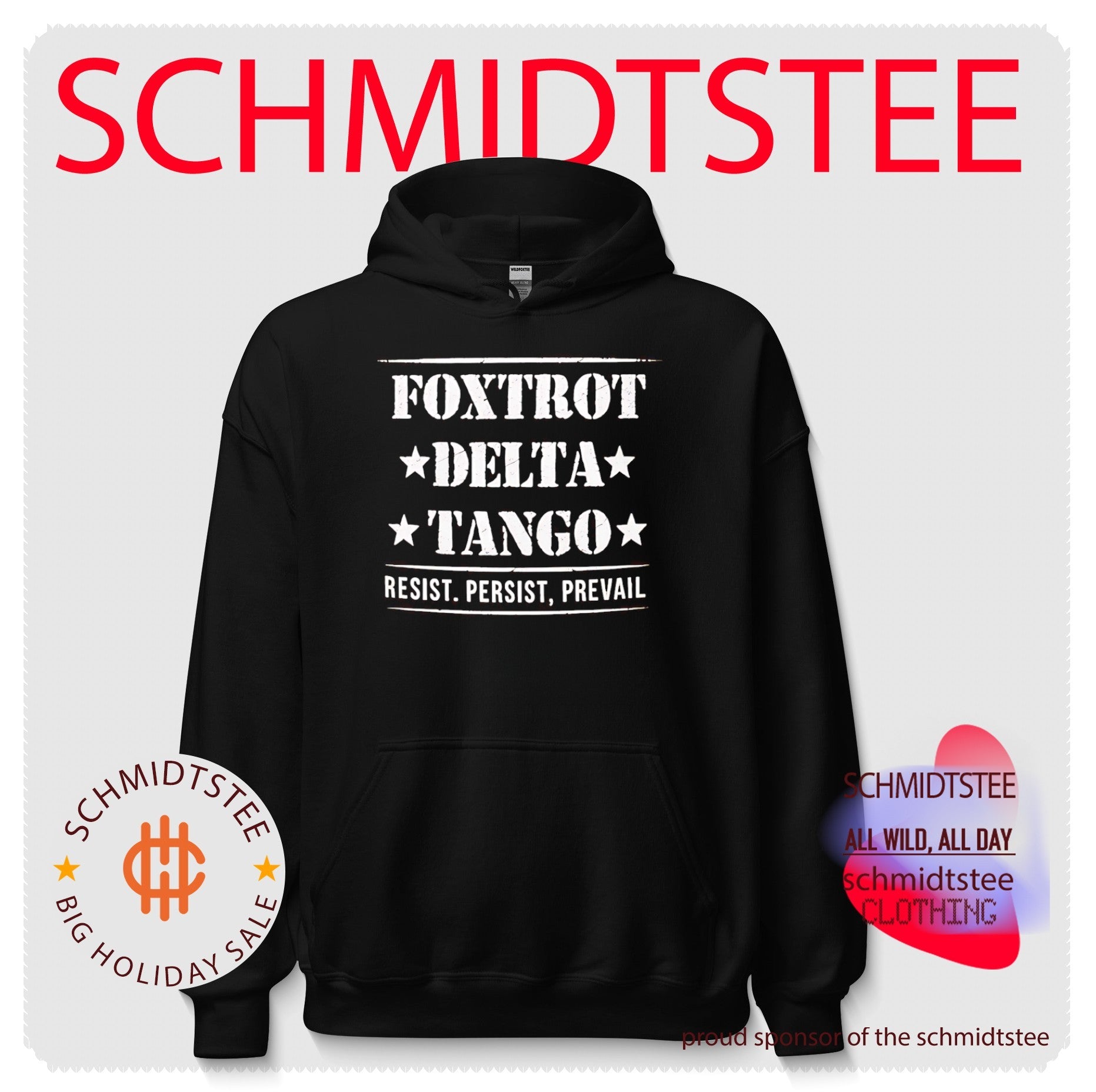 Distressed Foxtrot Delta Tango Resist Persist Prevail shirt