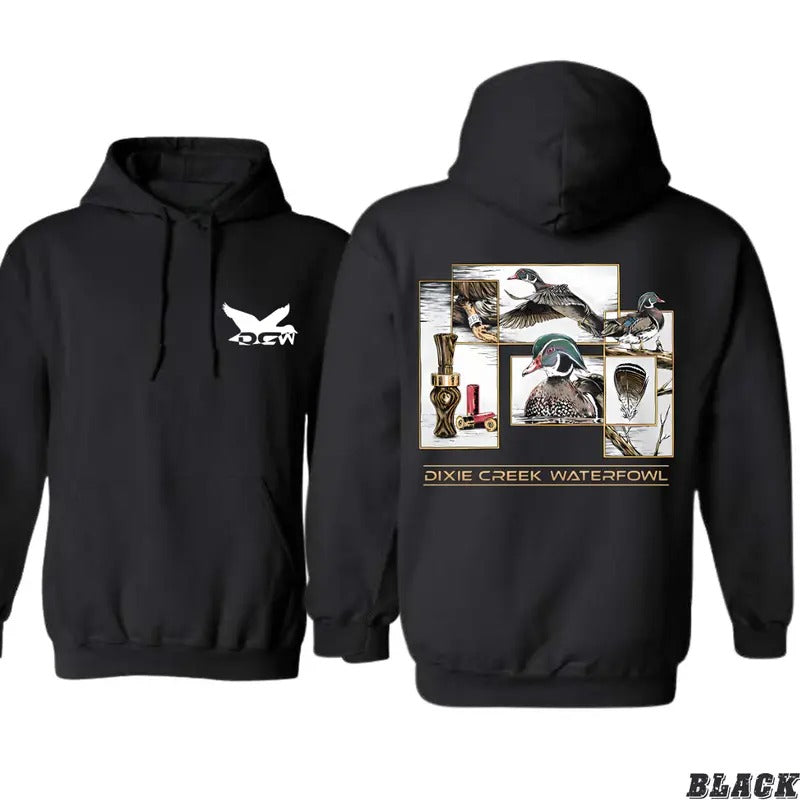 Dixie Creek Waterfowl Hoodie - Detailed Duck Hunting Graphics, Unisex Sweatshirt with Rugged Style, Perfect for Outdoor...