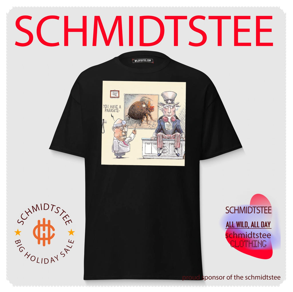 Doctor talks to Uncle Sam about the Trump parasite shirt
