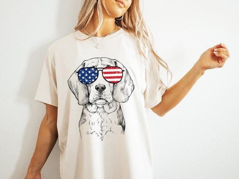 Dog 4th of July Shirt, Dog Breed Fourth of July Tshirt, Personalized Dog Mom 4th July Tank Top America Patriotic...