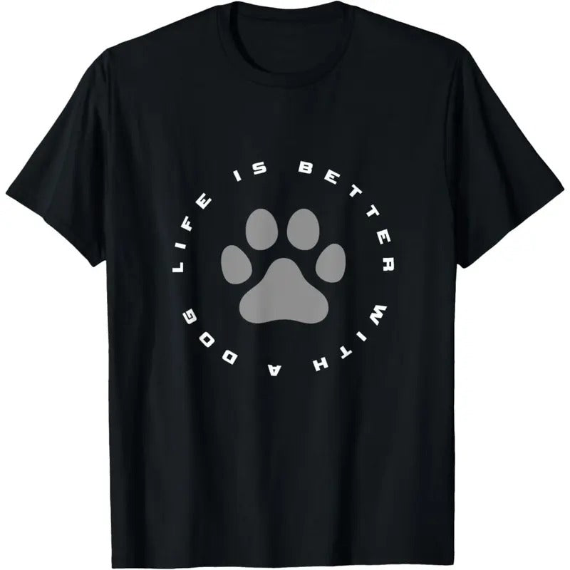 Dog Paw Print T-Shirt made in usa Hoodie, Sweatshirt | TeeBloomCo.com