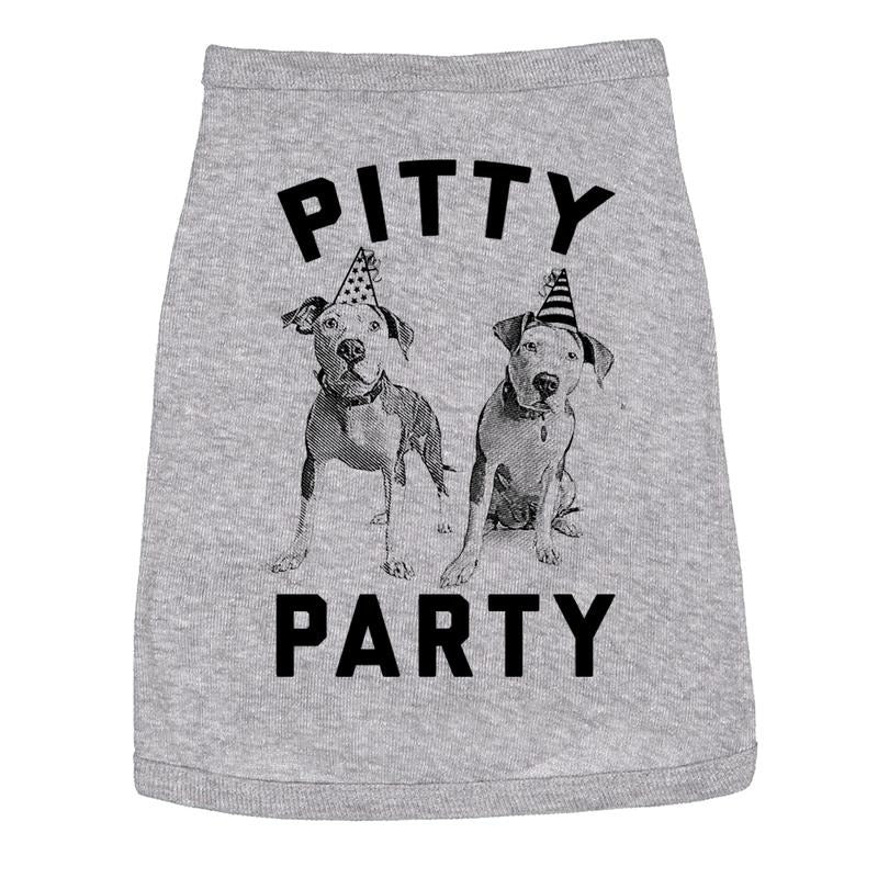 Dog Shirt Pitty Party Dog T Shirt For Pet Pitbull Funny Dog Puppy Shirt Light Grey Hoodie, Sweatshirt | TeeBloomCo.com