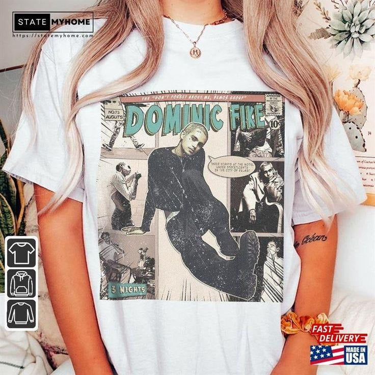 Dominic Fike Comic Shirt 90S Vintage Merch Book Art Don't Forget About Me Unisex Hoodie, Sweatshirt | TeeBloomCo.com