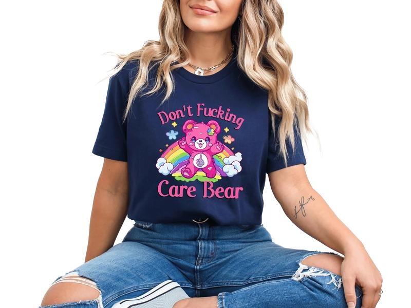 Don't Care Colorful T-Shirt Hoodie, Sweatshirt | TeeBloomCo.com