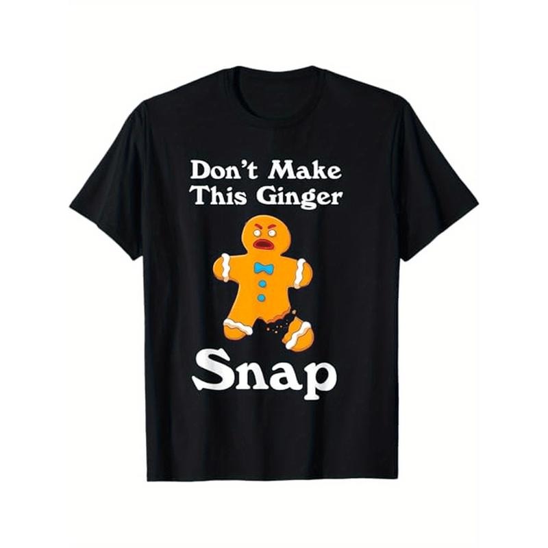 Don't Make This Ginger Snap Redhead Gift Christmas Themed T-Shirt. Suitable as a Christmas gift for redheads. 100% cotton...