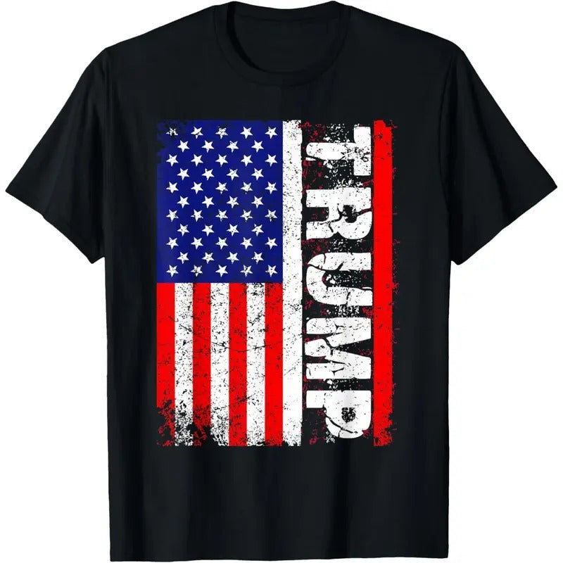 Donald Trump 2020 Vintage USA Flag T Shirts T-Shirt made in usa Hoodie, Sweatshirt | TeeBloomCo.com