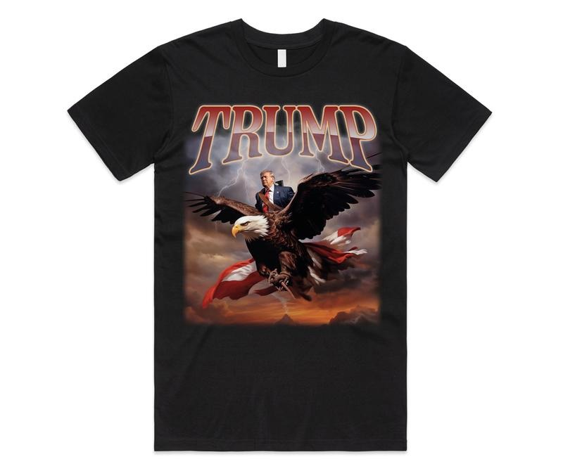 Donald Trump Eagle T-shirt Tee Top Usa President Icon 2024 Election Vote Republican Hoodie, Sweatshirt | TeeBloomCo.com