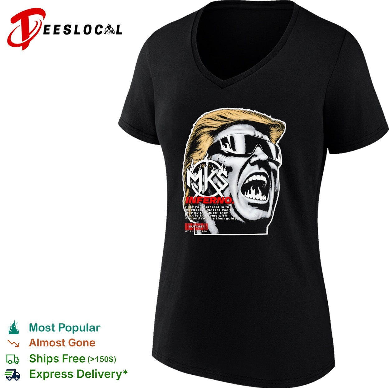 Donald Trump MKS Inferno find yourself lost in the madness outCasts by the system shirt