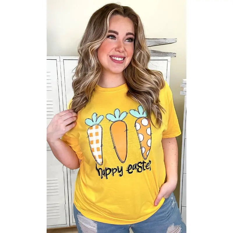 Doodle Carrots Happy Easter Graphic Shirt Hoodie, Sweatshirt | TeeBloomCo.com