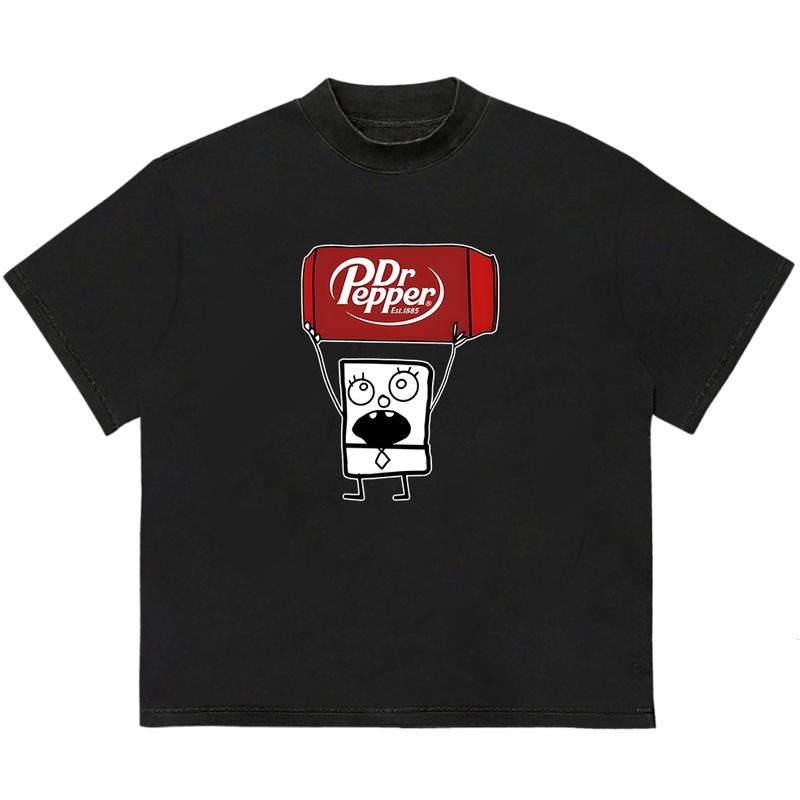 Doodlebob Dr Pepper T Shirt Funny Soda Lover Humor Gen Z Silly Dank Meme  T-Shirt Hoodie, Sweatshirt | TeeBloomCo.com