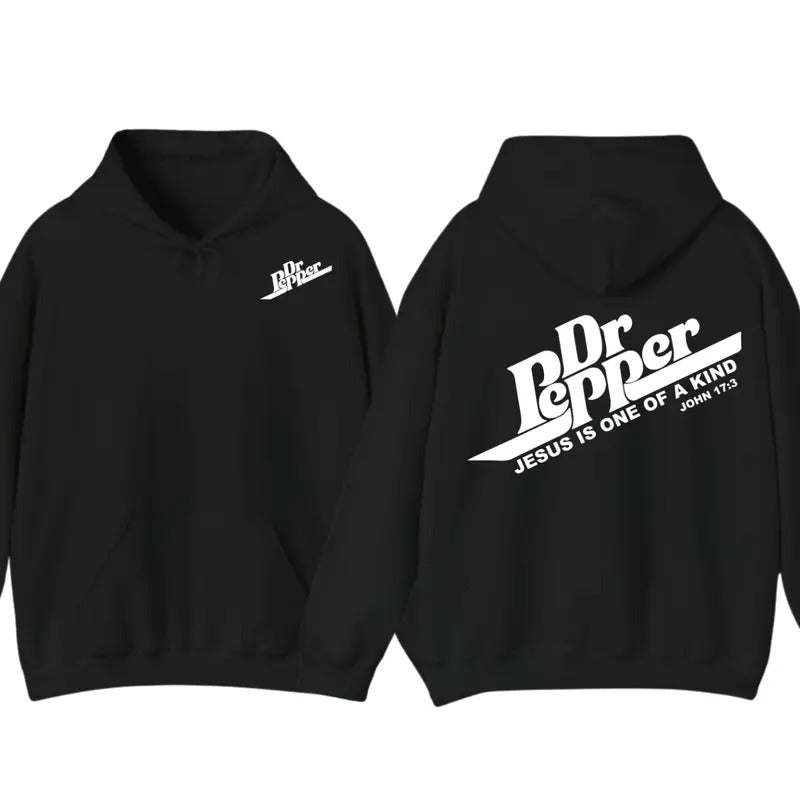 Dr Pepper Jesus Adult Unisex Garment-Dyed T-shirt Hoodie, Gift For Men For Women, Trendy Shirt Sweatshirt | TeeBloomCo.com