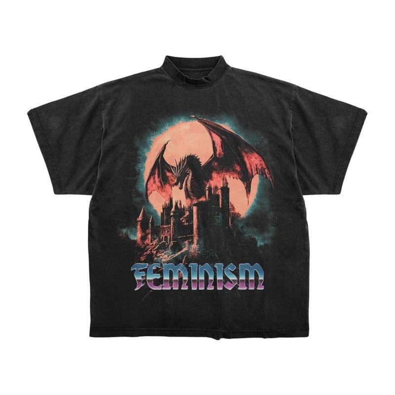 Dragon Graphic T-Shirt, Fantasy  Gothic Tee, Y2K Aesthetic Dragon Shirt Hoodie, Sweatshirt | TeeBloomCo.com
