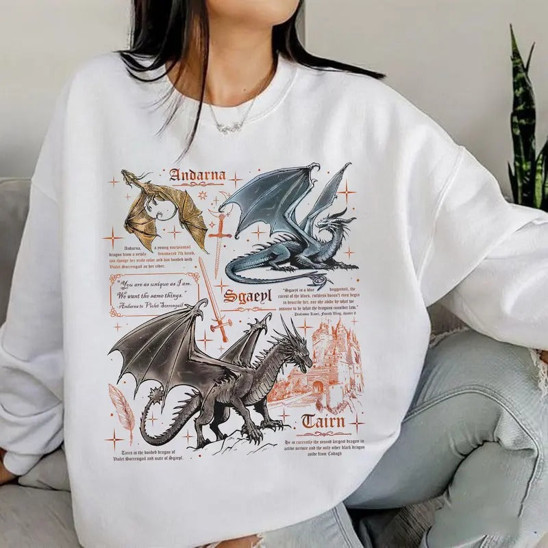 Dragon Rider Sweatshirt, Fourth Wing Tee Shirt, Basgiath War College T-shirt, Violet Sorrengail Shirt Hoodie | TeeBloomCo.com