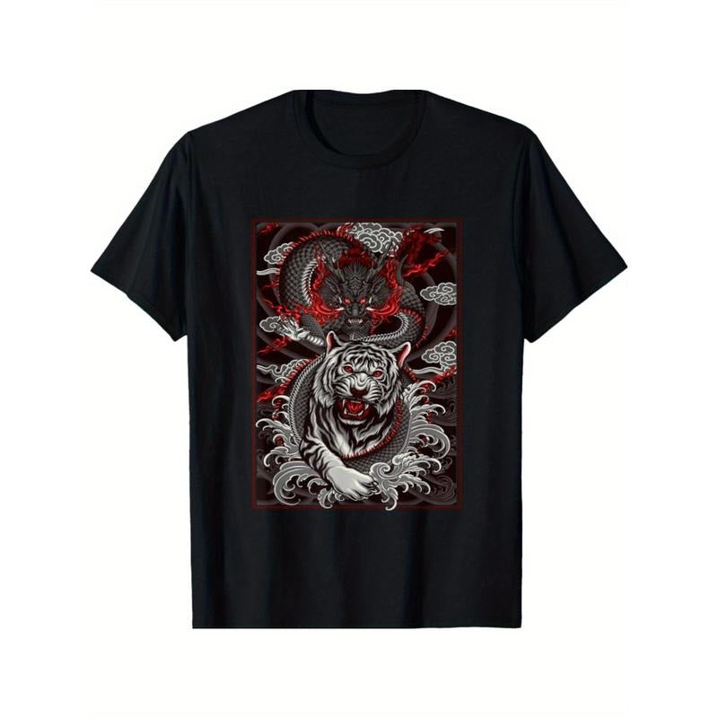 Dragon, Dragon Streetwear Japan Tiger City, Tattoo Art T-Shirt Made in USA Hoodie, Sweatshirt | TeeBloomCo.com