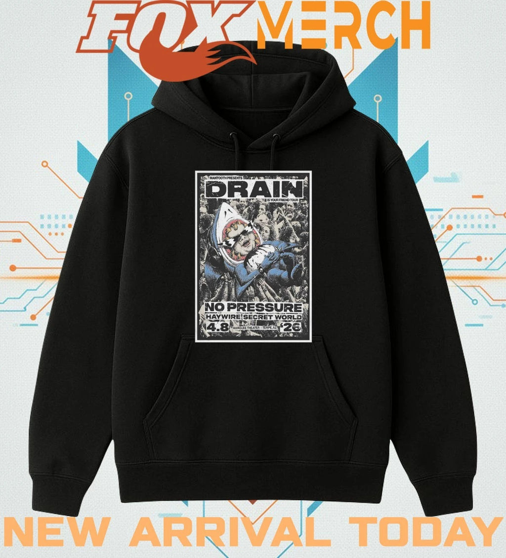 Drain Marquee Theatre In Tempe AZ apr 8 2026 poster t-shirt