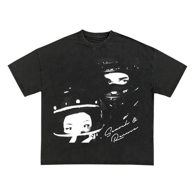 Drak3 Search & Rescue Garment Dyed Heavyweight T Shirt, Graphic Tee Iconic Style for Rap Fans Hoodie, Sweatshirt