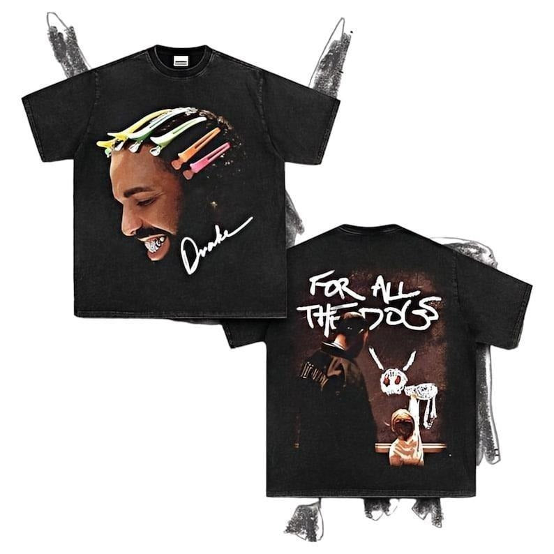 Drake For All The Dogs T-Shirt , Graphic Tee Iconic Style for Rap Fans Hoodie, Sweatshirt | TeeBloomCo.com