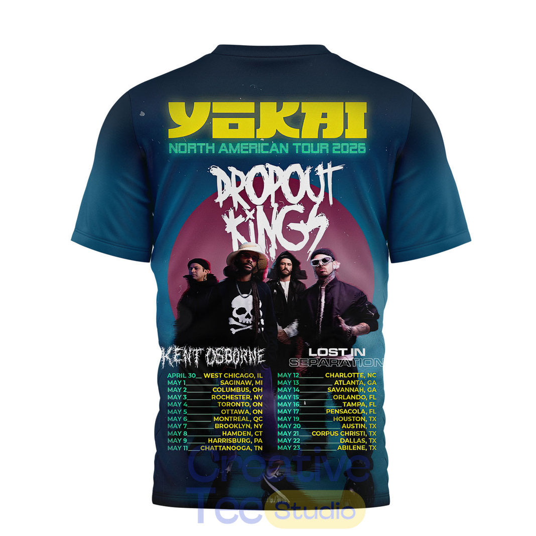 Dropout Kings YAKAI Tour 2026 T-Shirt