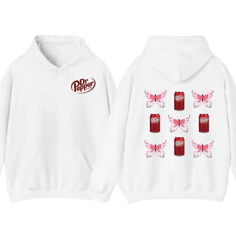 Drr Pepper Hoodie T-Shirt, DR. Pepper Bow Coquette Hoodie, Cute Soda Drink Hoodie Sweatshirt | TeeBloomCo.com