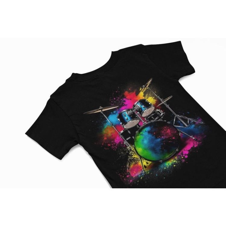 Drum kit t shirt - Colourful Graffiti T Shirts - Music instrument Graphic Shirt - Music t shirt - Music Gift