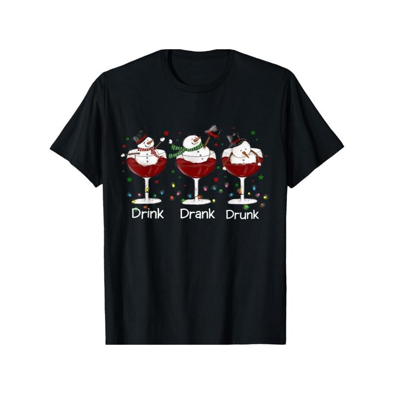 Drunk snowmen, Christmas, mulled wine, celebration T-Shirt made in usa Hoodie, Sweatshirt | TeeBloomCo.com