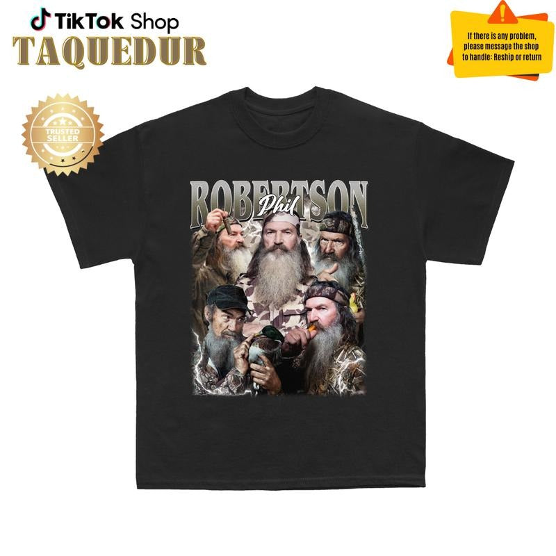 Duck Dynasty Phil Robertson T-Shirts, Duck Dynasty Phil Robertson T-Shirt Outdoor vibe Hap-pay Hap-pay Hap-pay Duck,...