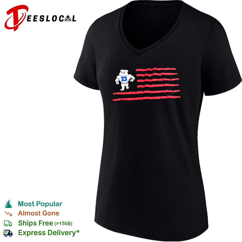 Duke Blue Devils Bulldogs Mascot Flag Logo shirt