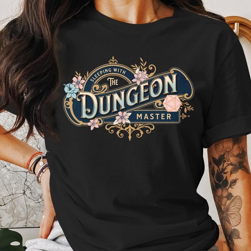 Dungeons And Dragons Sleeping With The Dungeon Master TShirt, Funny Dnd Tee, Tabletop Rpg Humor Shirt, Dungeon Master...