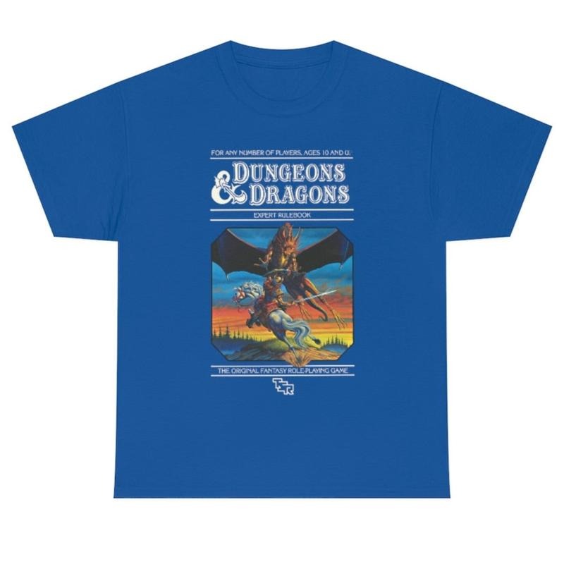 Dungeons and Dragons Blue Handbook T-Shirt, Unisex T-Shirt, For Men Women Menswear Top Hoodie, Sweatshirt | TeeBloomCo.com