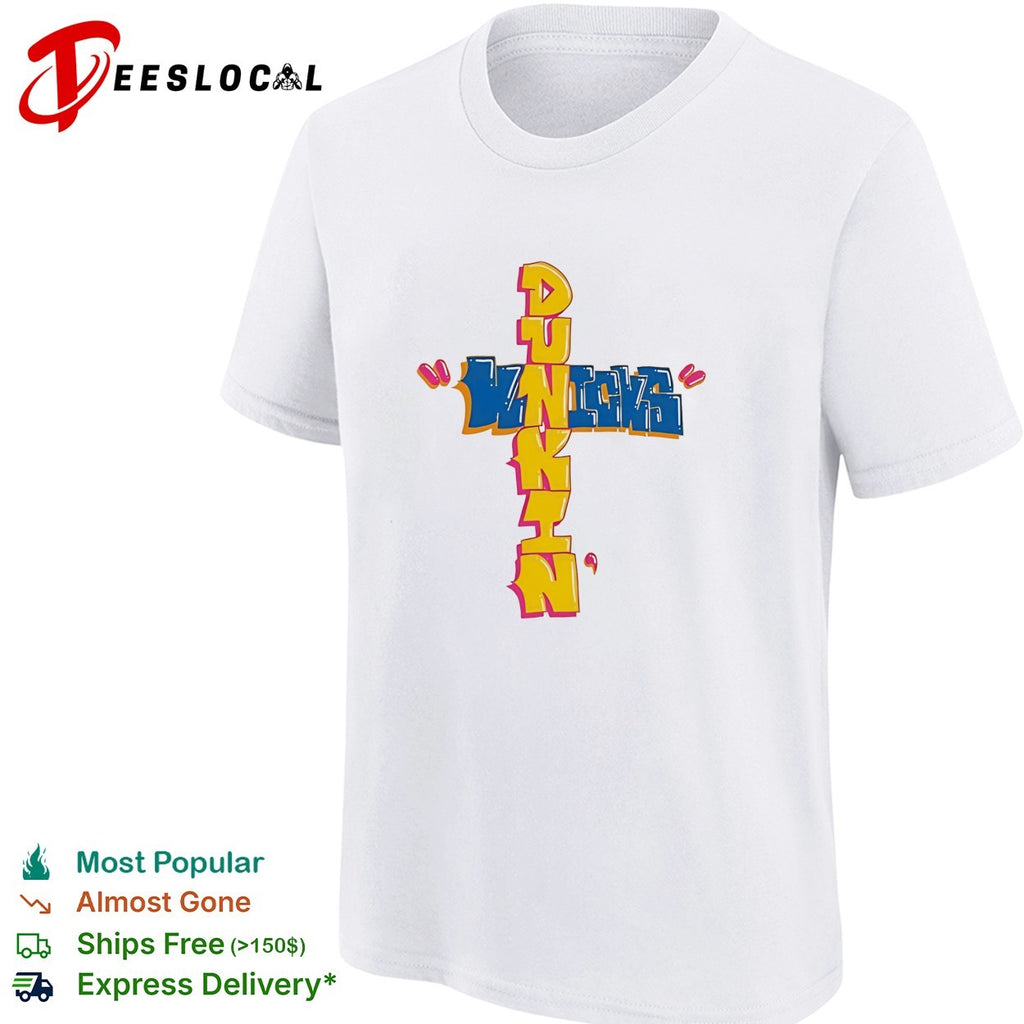 Dunkin’ Knicks New York Subway Donut text shirt