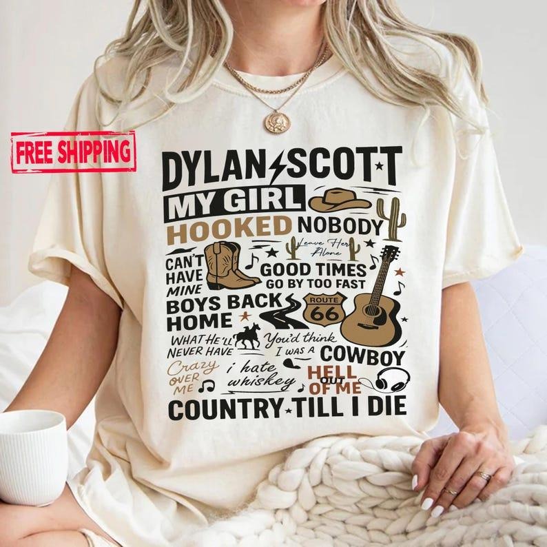 Dylann Sc0tt Shirt, Country Till I Die Tee, Shirt Music Tour Tee Fan Graphic T-Shirt Hoodie, Sweatshirt | TeeBloomCo.com
