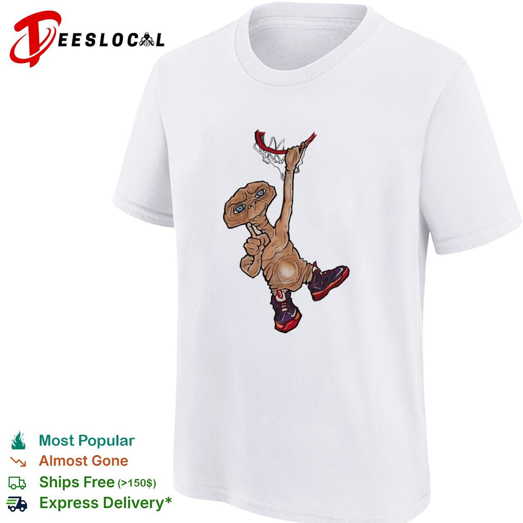 ET Dunking Basketball Movie Character Shirt