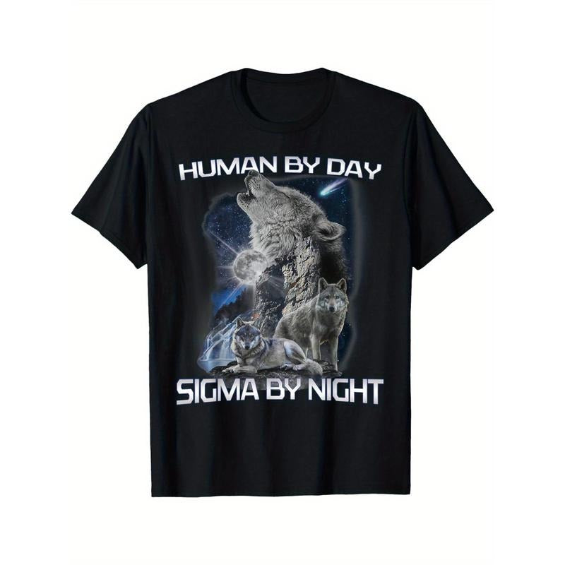 EWH Human By Day Sigma By Night Alpha Wolf Men And Women T-Shirt Made in USA Hoodie, Sweatshirt | TeeBloomCo.com