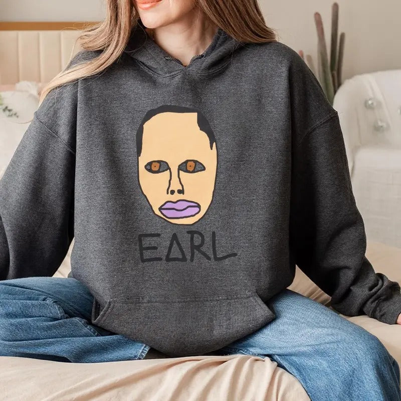 Eaarl Streetwear Hoodie, Rapper Shirt, Rap Hiphop Clothing, Unisex Sweater Pullover Tee Sweatshirt | TeeBloomCo.com