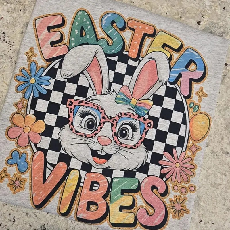 Easter Vibes Cute Graphic Tee or Sweatshirt Hoodie | TeeBloomCo.com