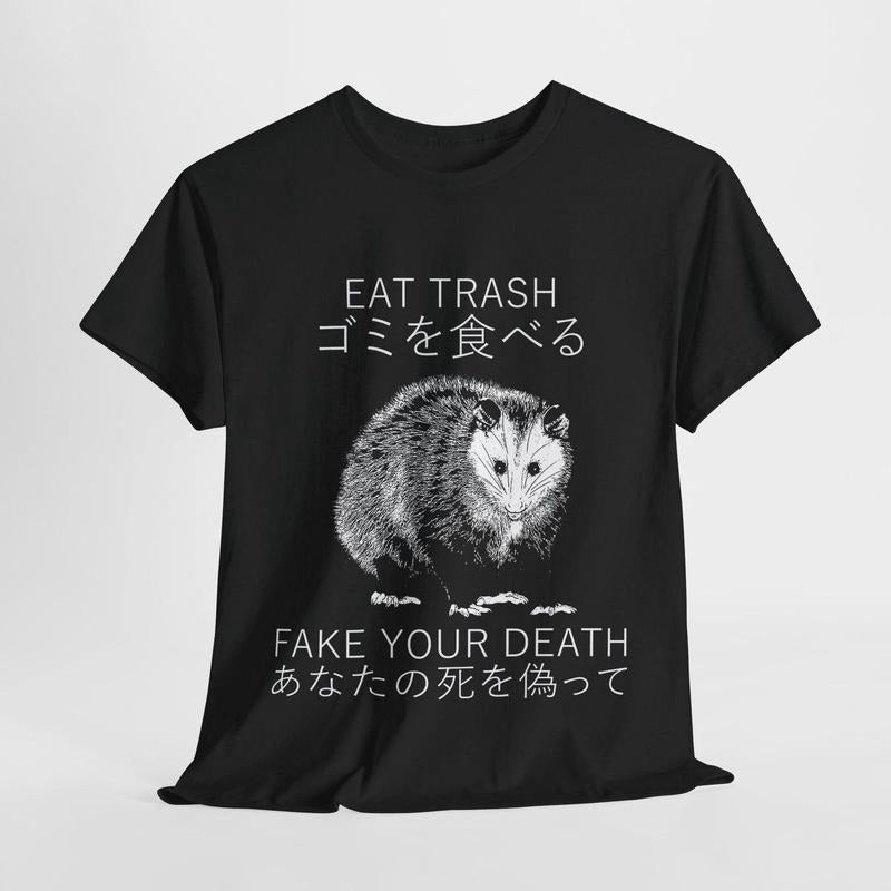 Eat trash, Fake your death Opossum T-Shirt Hoodie, Sweatshirt | TeeBloomCo.com