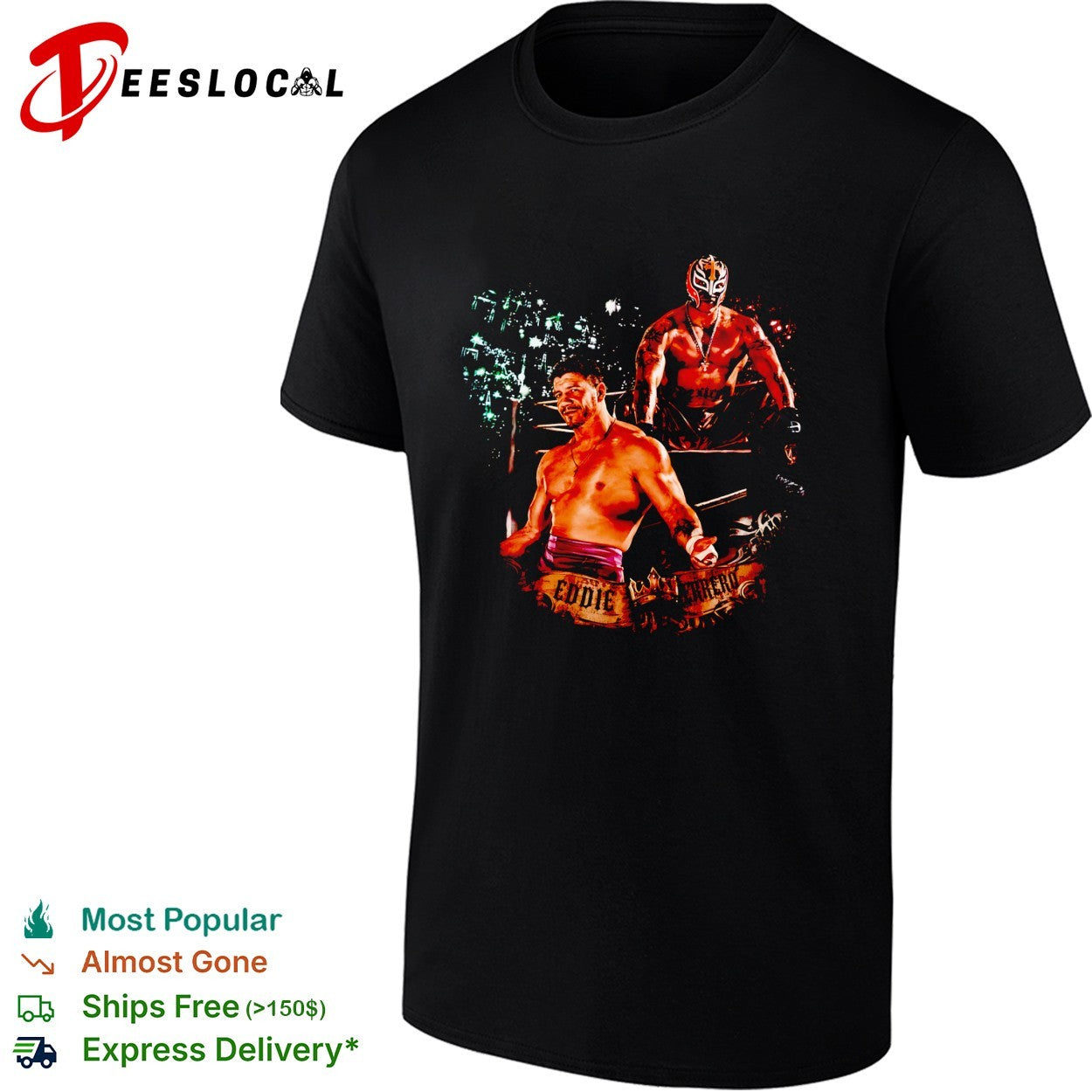 Eddie Guerrero Rey Mysterio WWE graphic shirt