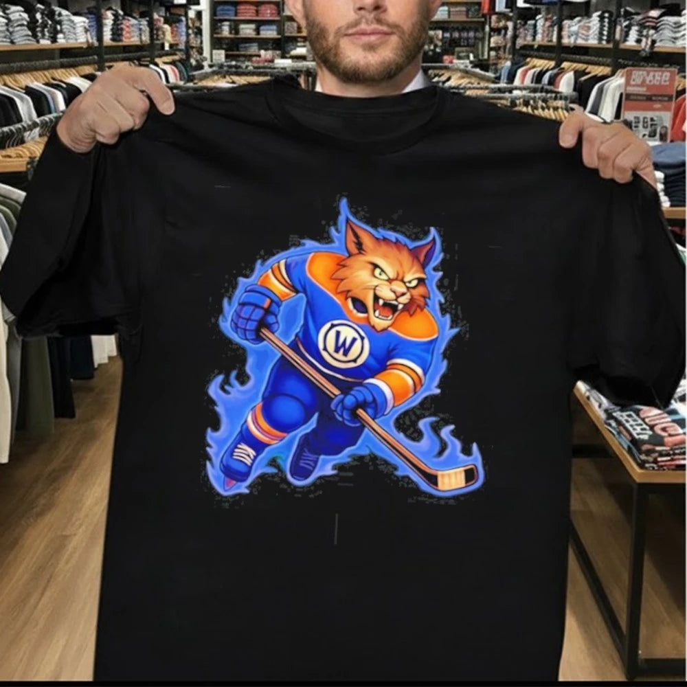Edmonton Oilers Hunter the Lynx mascot player Shirt