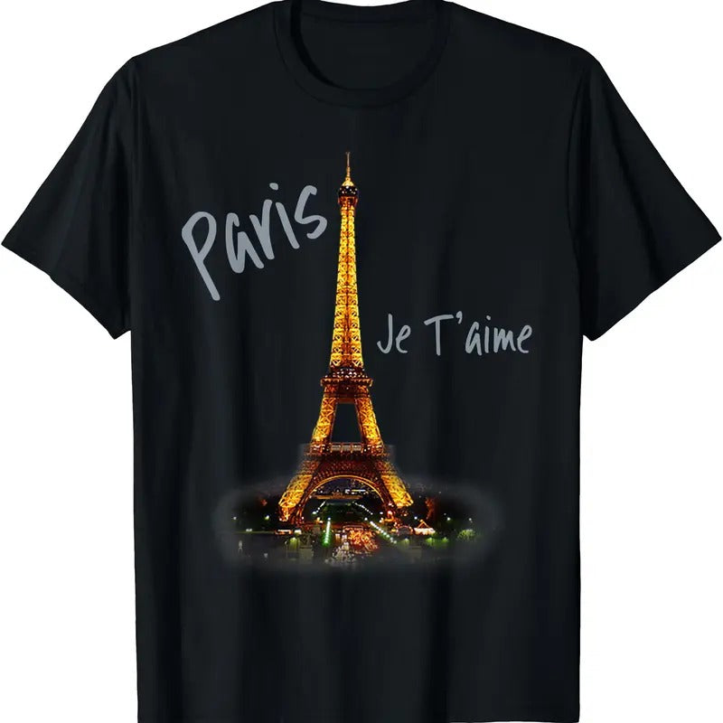 Eiffel Tower Paris French Vintage I Love Paris France T-Shirt | Unisex Cotton Tee Gifts Hoodie, Sweatshirt | TeeBloomCo.com