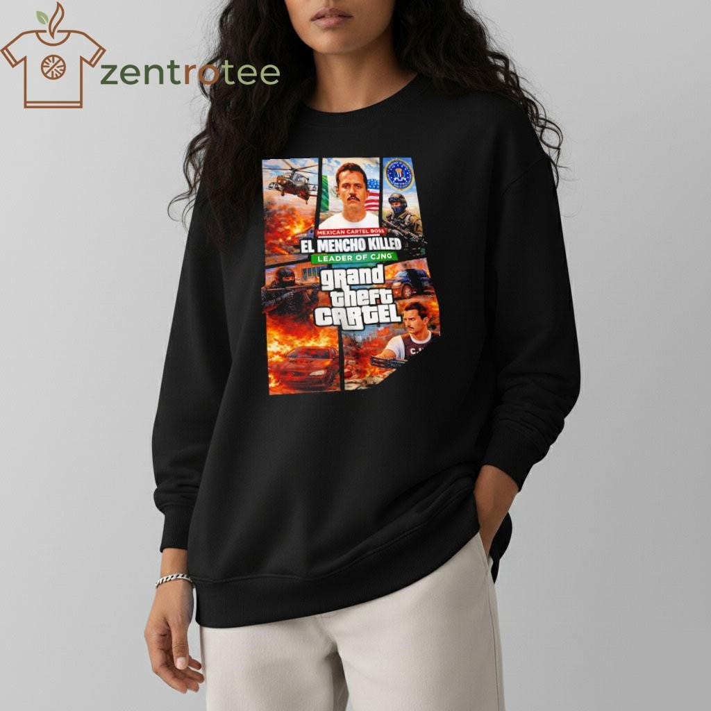 El Mencho T-Shirt – Grand Theft Cartel GTA Style tee