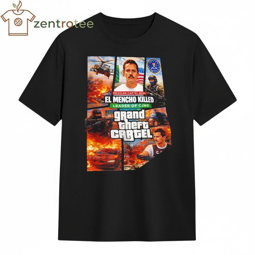El Mencho T-Shirt – Grand Theft Cartel GTA Style tee