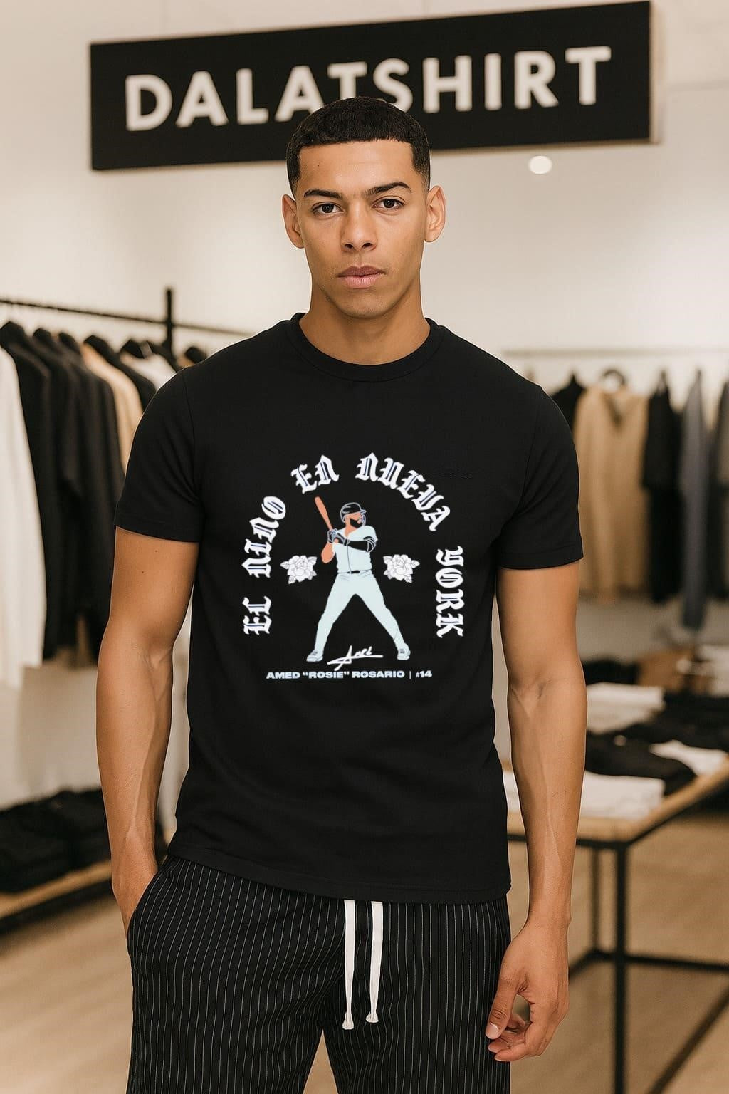 El Nino En Nueva York Amed Rosie Rosario 14 Baseball shirt