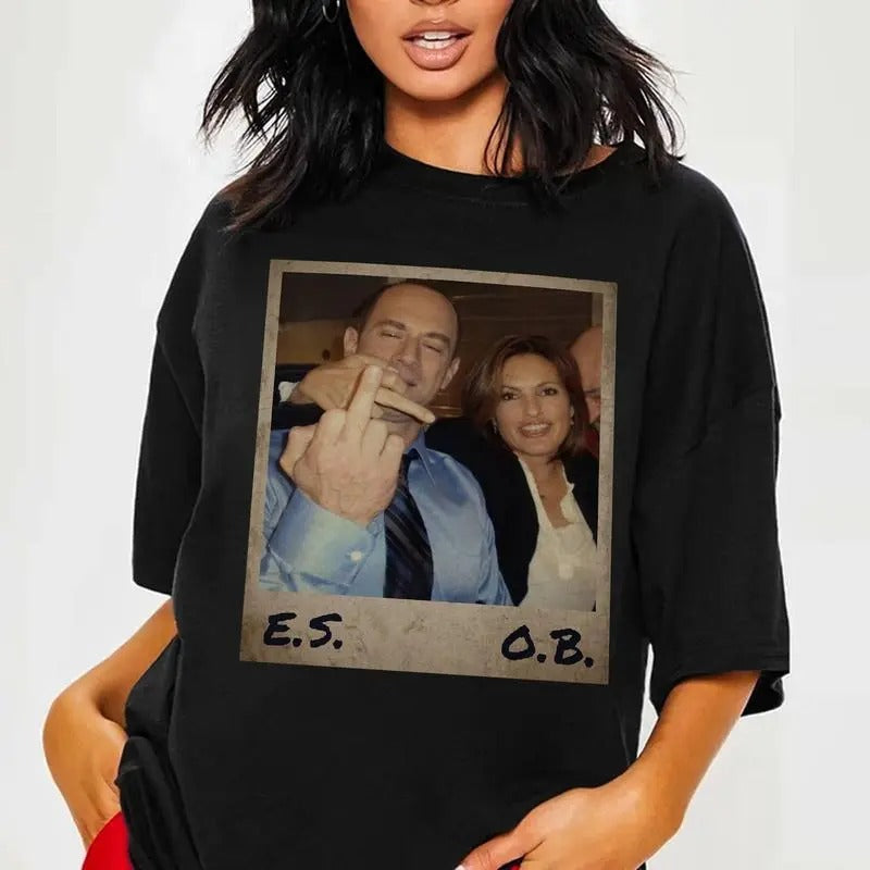 Elliot Stabler And Olivia Benson Shirt Law And Order Shirt Elliot and Olivia Law and Order SVU Vintage Shirt For Women,...
