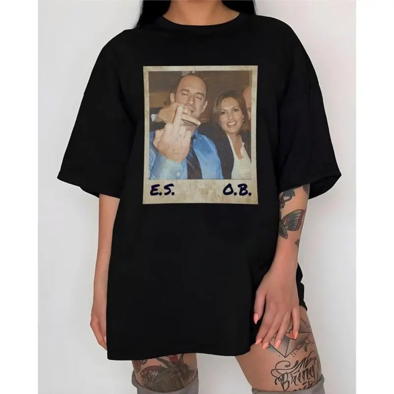 Elliot Stabler And Olivia Benson Shirt Law And Order Shirt Elliot and Olivia Law and Order SVU Vintage Shirt For Women,...