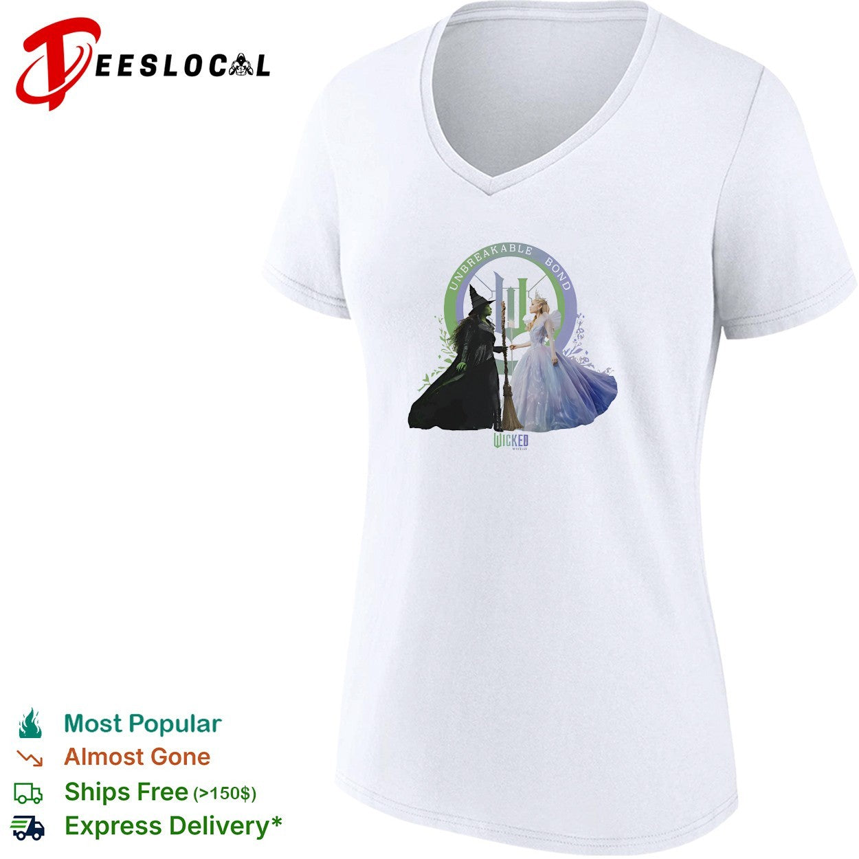 Elphaba Glinda Wicked unbreakable bond musical movie shirt