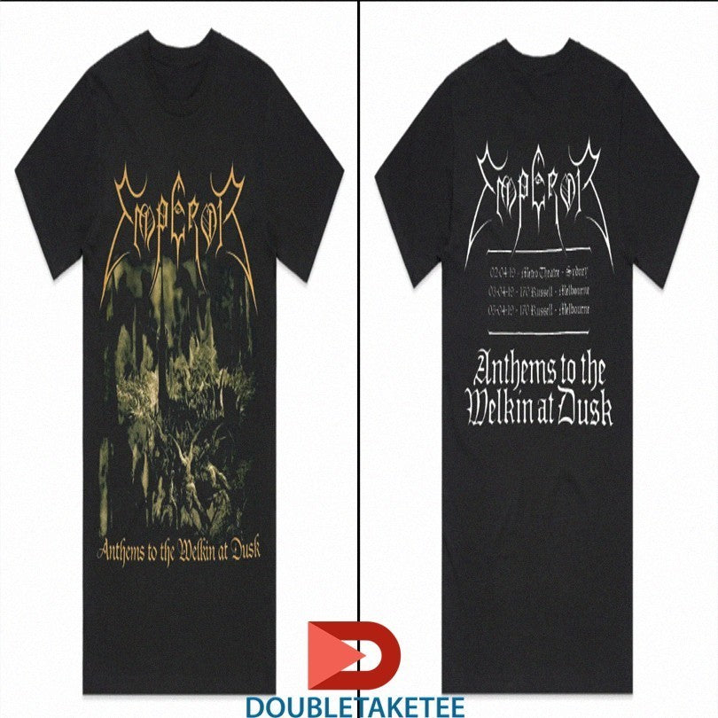 Emperor Anthems To The Welkin At Dusk Aus Tour 2019 Shirts