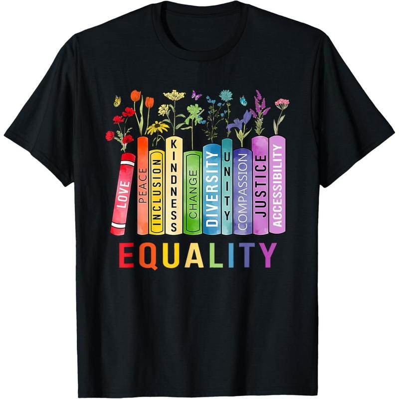 Equal Rights Book Flower Equality Peace Love Kindness Book T-Shirt made in usa Hoodie, Sweatshirt | TeeBloomCo.com