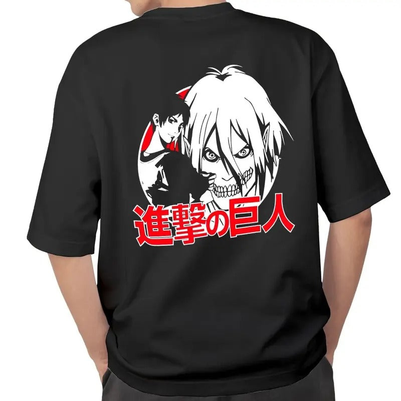 Eren Yeager Titan Form T-Shirt, Legendary Attack on Titan Scene, AOT Anime Graphic Tee for Fans, Casual Streetwear...